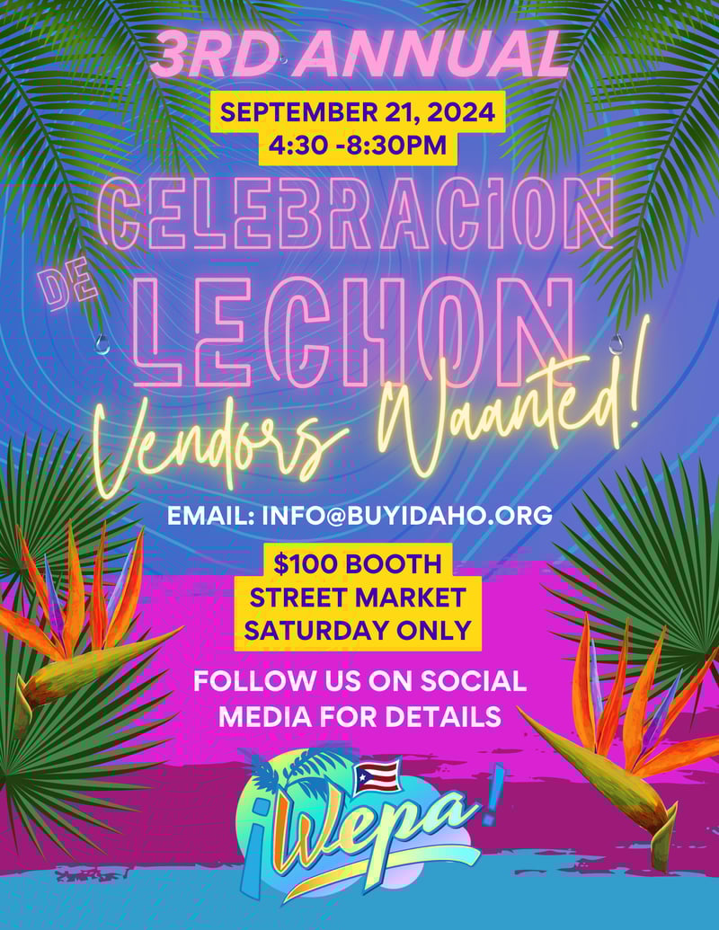 Sept 21 Vendor Opportunity_Wepa Street Market